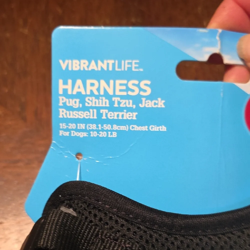 Vibrant Life Black Pet Harness - Picture 2 of 4